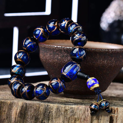 Mythstone Tibetan Dragon Vein Agate Healing Bracelet