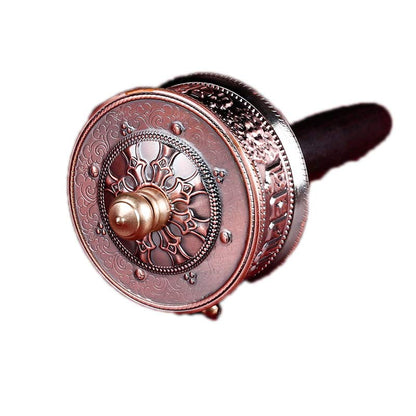 Mythstone Tibetan Prayer Wheel Six True Words Sandalwood Protection Decoration