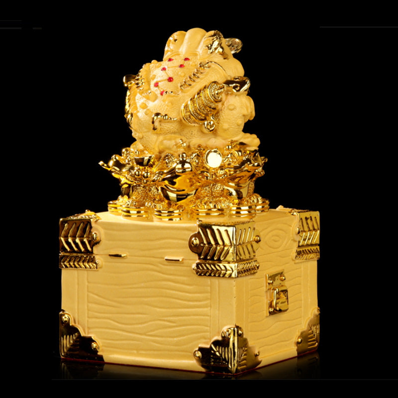 Mythstone Feng Shui Money Frog Statue Luck Wealth Decoration