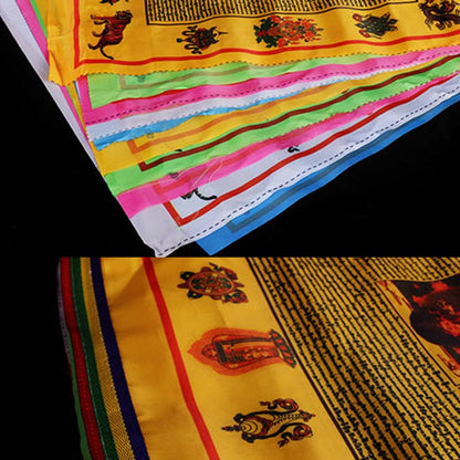 Mythstone Tibetan Blessing Outdoor 10 Pcs Prayer Flag