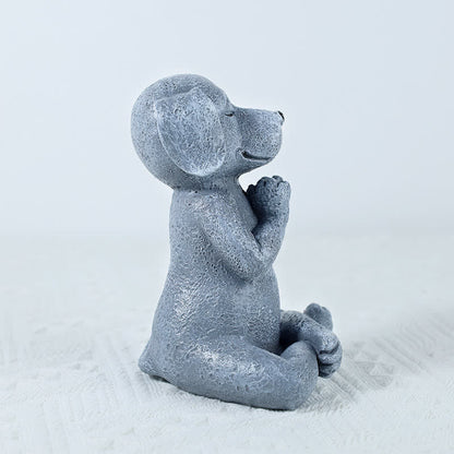 Mythstone Meditating Zen Dog Cat Frog Decoration