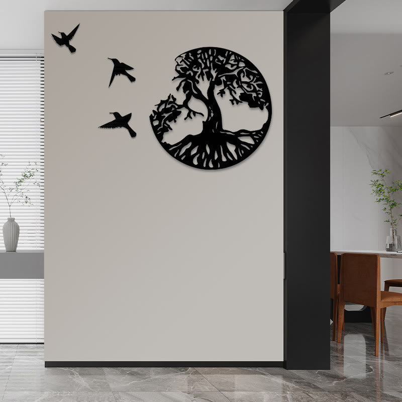 Mythstone Tree of Life Birds Creation Wall Art