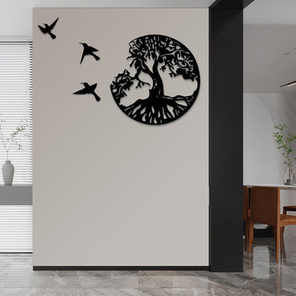 Mythstone Tree of Life Birds Creation Wall Art