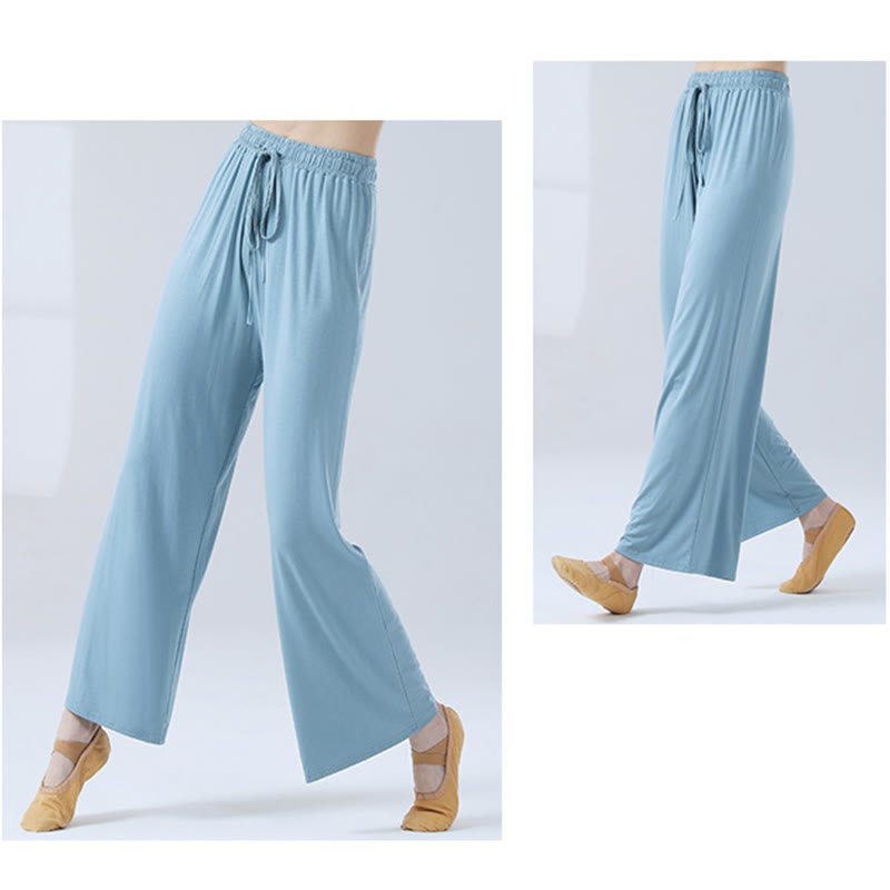 Mythstone Loose Modal Drawstring Wide Leg Pants For Yoga Dance