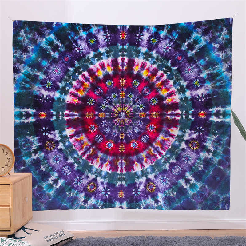 Bohemian Mandala Pattern Tapestry Wall Hanging Wall Art Focus Creativity Home Living Room Decor