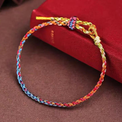 Mythstone Handcrafted Luck Colorful Rope Child Adult Bracelet