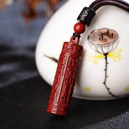 Mythstone Tibetan Cinnabar Mantra Concentration String Necklace