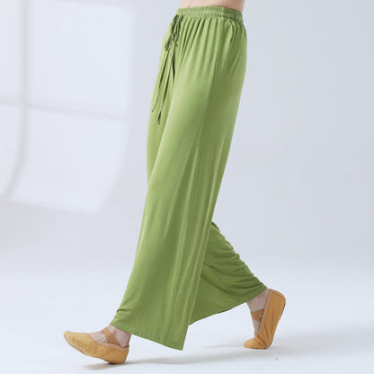 Mythstone Loose Modal Drawstring Wide Leg Pants For Yoga Dance