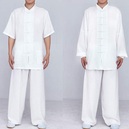 Mythstone Meditation Zen Prayer Spiritual Tai Chi Qigong Practice Unisex Embroidery Clothing Set