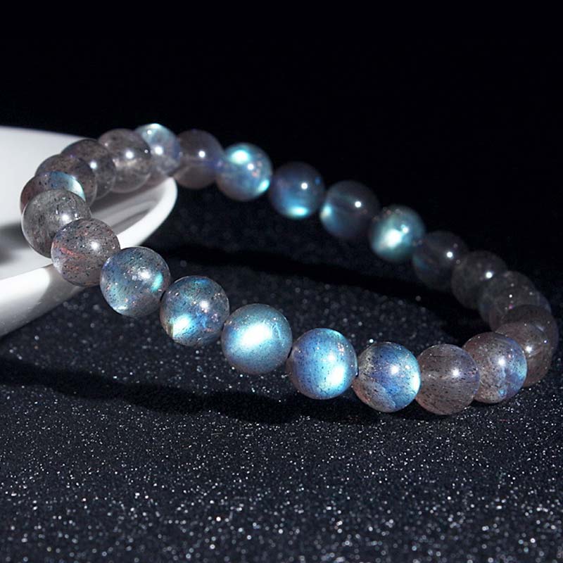 Pulsera de cuentas curativas de piedra lunar natural Mytthstone