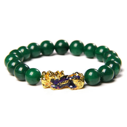 Mythstone Pixiu Jade Abundance Protection Bracelet