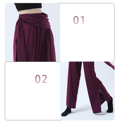 Mythstone Retro Loose Wide Leg Pants Casual Dance Women's Yoga Pants