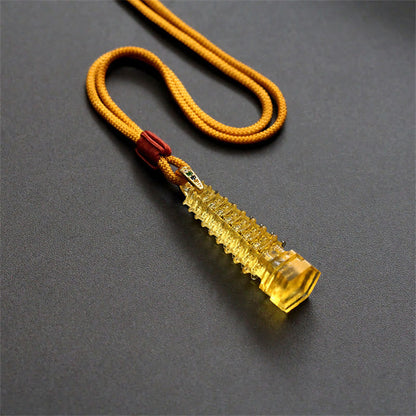 Mythstone Liuli Ancient Pagoda Wisdom Necklace