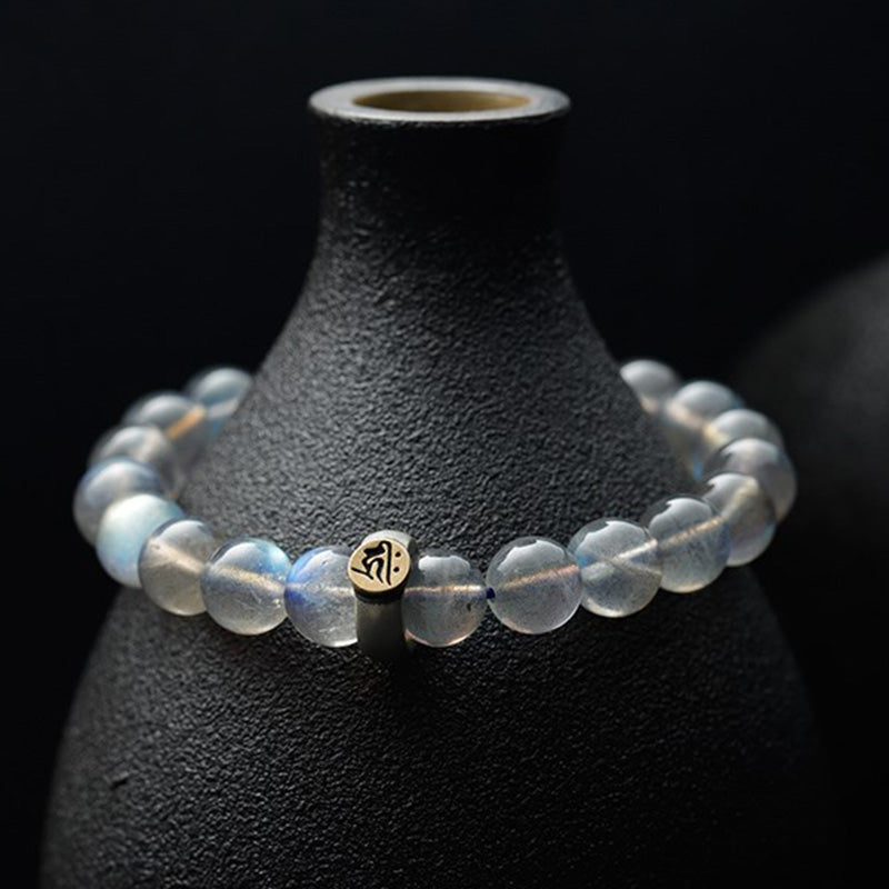 Mythstone 12 Chinese Zodiac Moonstone Calm Love Bracelet