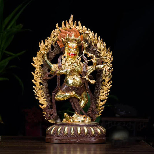 Mythstone Kurukulla Buddha Figurine Serenity Copper Statue Home Decoration