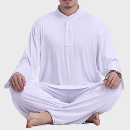 Conjunto de ropa para hombre para practicar yoga, tai chi, meditación y oración espiritual con Mythstone