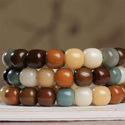 Mythstone Multicolored Bodhi Seed Keep Away Evil Spirits Bracelet