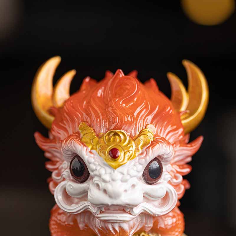 Mythstone Color Changing Small Kirin Resin Tea Pet Home Figurine Decoration