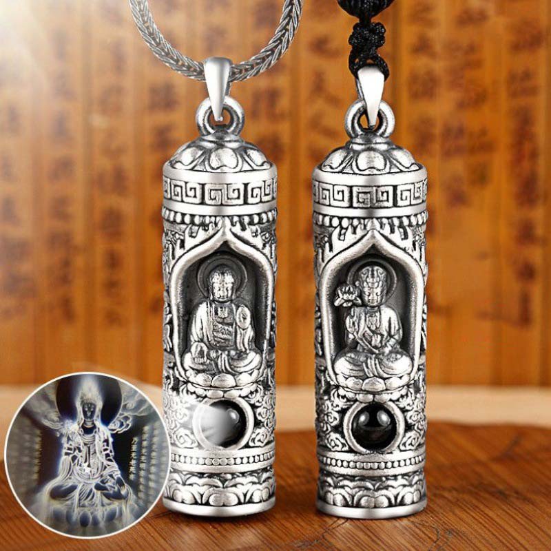 Mythstone Chinese Zodiac Natal Buddha Projection Prosperity Necklace Pendant