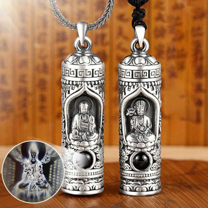 Mythstone Chinese Zodiac Natal Buddha Projection Prosperity Necklace Pendant