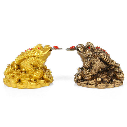 Mythstone FengShui Wealth Lucky Frog Decoration