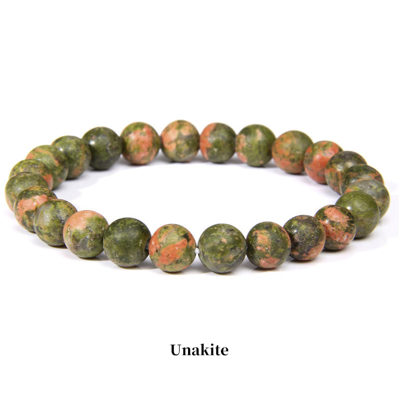 Mythstone Natural Stone Quartz Healing Beads Bracelet