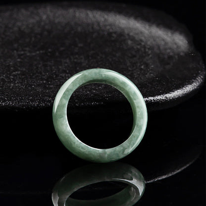 Mythstone Natural Jade Abundance Healing Ring