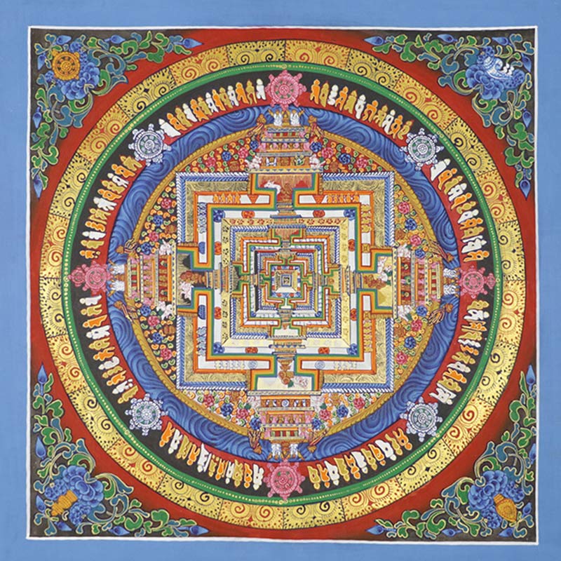 Mythstone Tibetan Thangka Painting Blessing Handmade Decoration