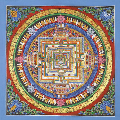 Mythstone Tibetan Thangka Painting Blessing Handmade Decoration