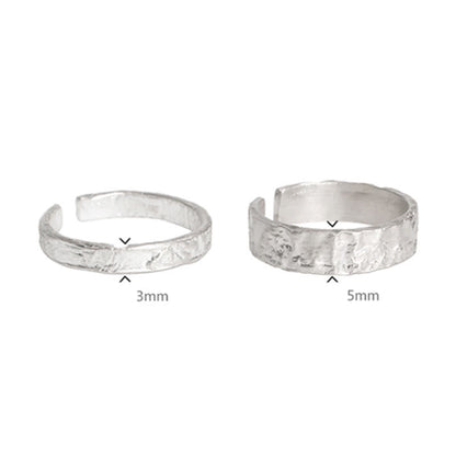 Mythstone 925 Sterling Silver Simple Design Blessing Couple Ring