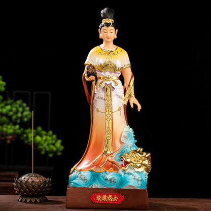 Mythstone Bodhisattva Nuwa Protection Resin Statue Home Decoration