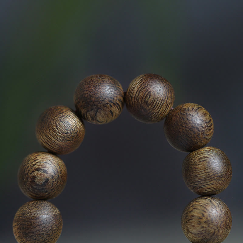 MythStone 108 Mala Beads Nha Trang Soil Buried Qinan Agarwood Balance Strength Bracelet