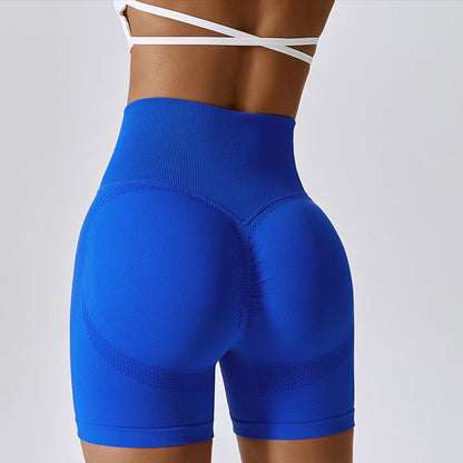 Mythstone Women Seamless Sports Fitness High Waist Yoga Workout Shorts