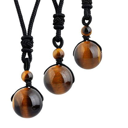 Mythstone Tibetan Tiger's Eye Bracelet Necklace Set