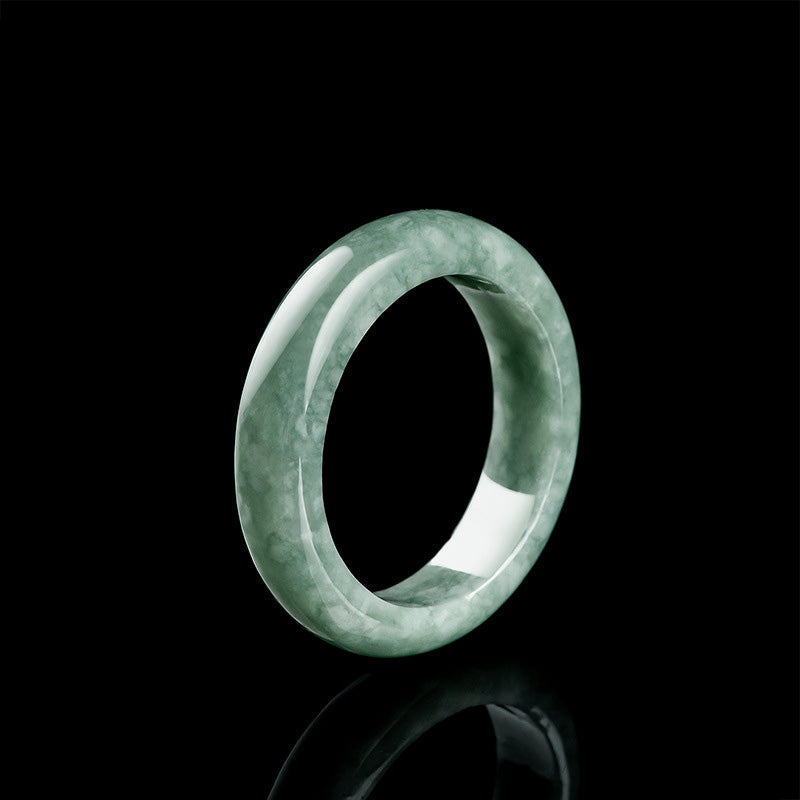 Mythstone Natural Jade Abundance Healing Ring