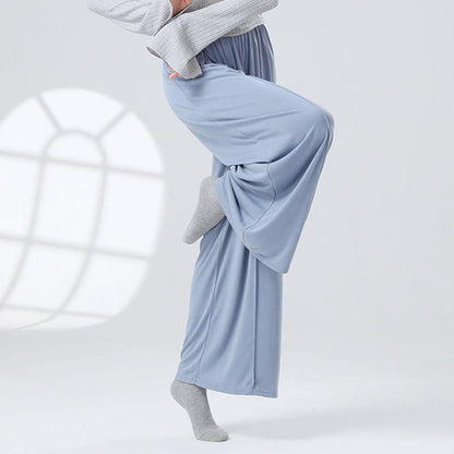 Mythstone Solid Color Loose Wide Leg Pants Dance Women's Yoga Pants