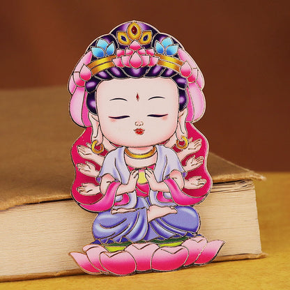 Mythstone Chinese Zodiac Natal Buddha Blessing Wealth Fortune Fridge Phone Sticker