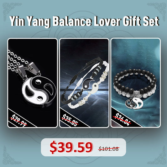 Set de regalo para amantes del equilibrio Yin Yang de Mythstone 