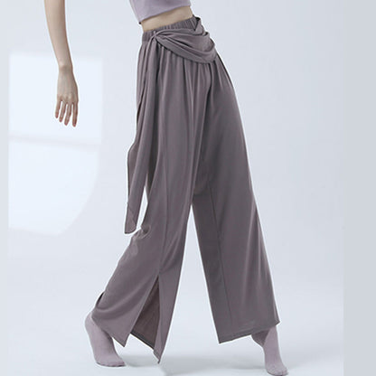 Mythstone Retro Loose Wide Leg Pants Casual Dance Women's Yoga Pants