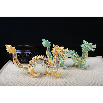 Mythstone Handmade Feng Shui Dragon Luck Success Home Decoration