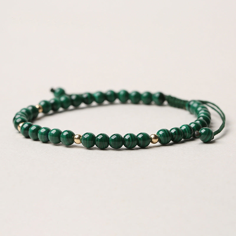 MythStone Natural Malachite Protection Calmness String Bracelet