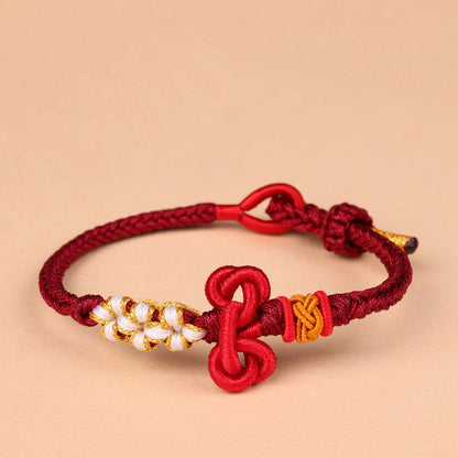 Mythstone Handmade Wenchang Knot Luck Strength Braided Rope Bracelet