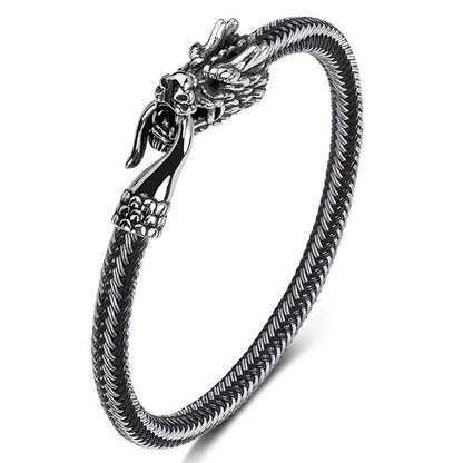 Mythstone Dragon Titanium Steel Protection Luck Bracelet