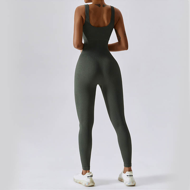 Mythstone Seamless High Stretch Jumpsuit Sports Fitness Yoga Women Bodysuit