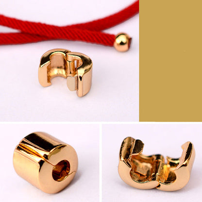 Mythstone 24K Gold-Plated PiXiu Luck Red String Bracelet