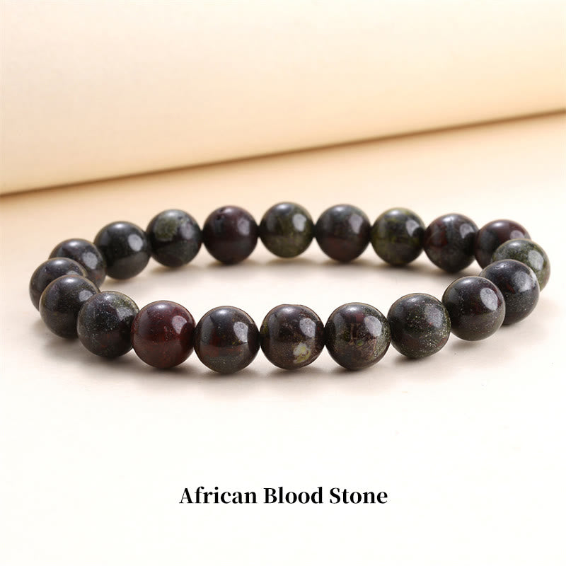 Mythstone Natural Stone Quartz Healing Beads Bracelet