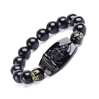 Mythstone Chinese Zodiac Obsidian Protection Bracelet