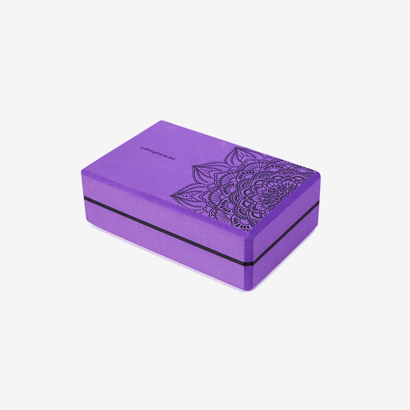 Mythstone Tibetan Mandala Mindful Soft Non-Slip Foam Yoga Block