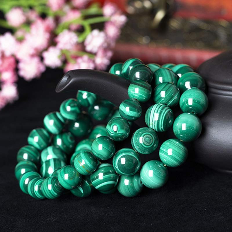 Mytthstone Natural Malachite Protection Calmness Bracelet