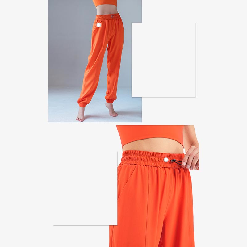 Pantalones deportivos de yoga y fitness de cintura alta Mythstone con bolsillos 